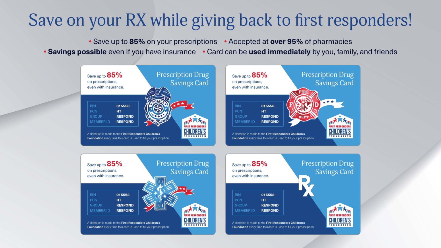 Prescription Drug Discount Card First Responders Children s Prescription Drug Discount Card First Responders Children s