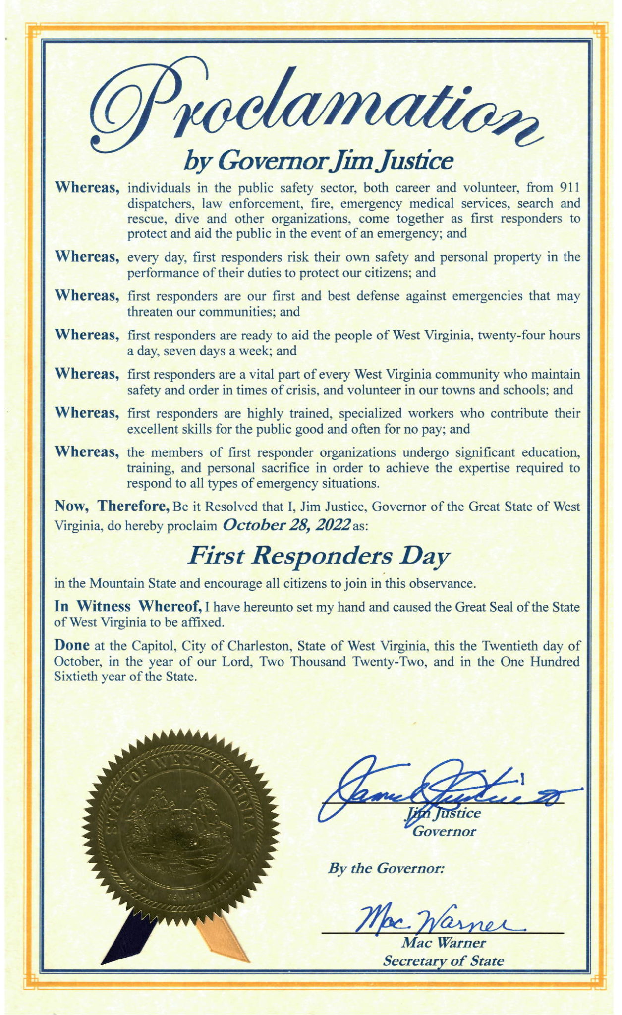 National First Responders Day - First Responders Children's Foundation ...