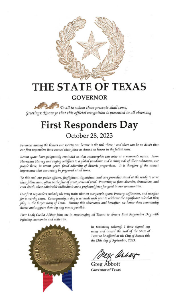 National First Responders Day - First Responders Children's Foundation ...